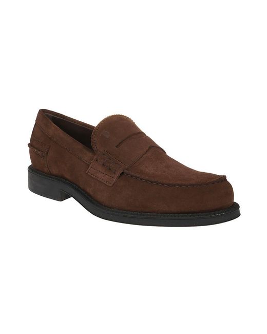 Tod's Brown Penny Bar Loafers for men