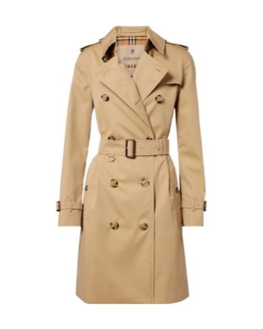 Burberry Natural Kensington Cotton Trench Coat
