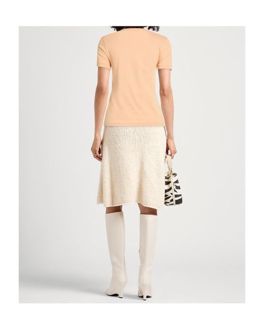 Chloé Natural Logo Crew Neck T-Shirt