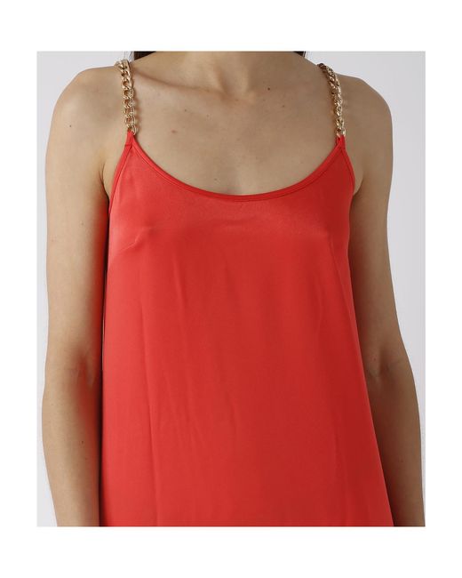 MICHAEL Michael Kors Red Peplum-Hem Satin Minidress