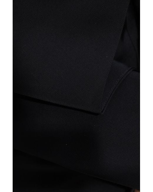 Givenchy Black Mid-Rise Draped Mini Skirt
