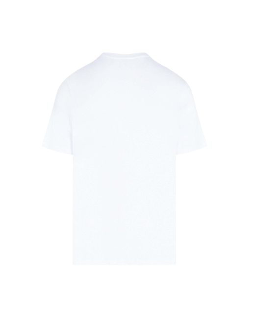 Moose Knuckles White Short-Sleeved T-Shirt for men