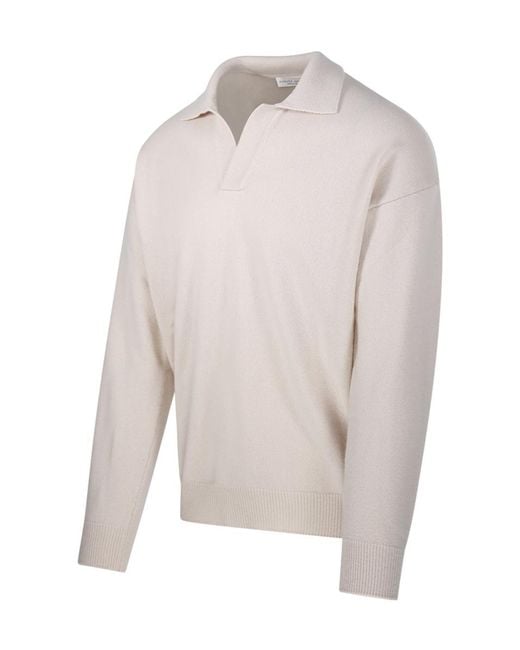 Roberto Collina White Skipper Polo Knitted Sweater for men