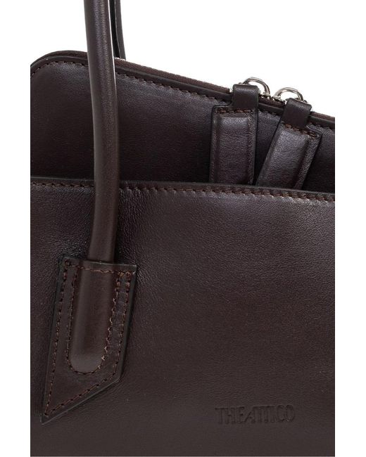 The Attico Black The La Passeggiata Small Top Handle Tote Bag