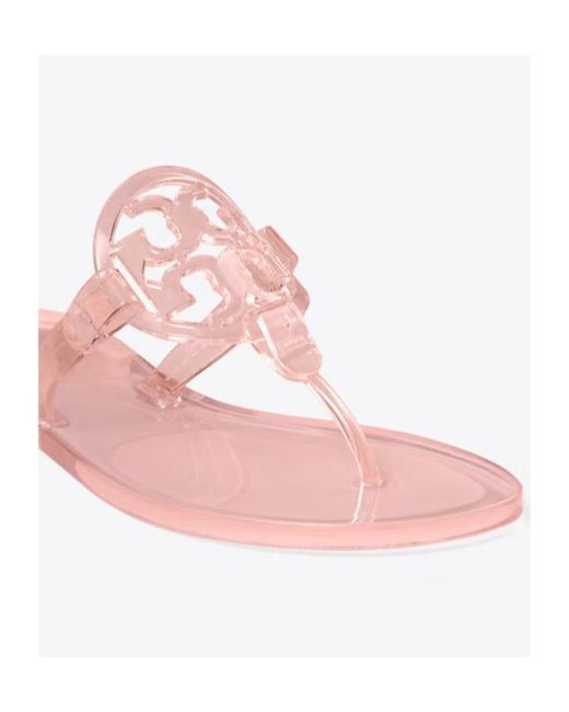Tory Burch Pink Miller Jelly Sandals