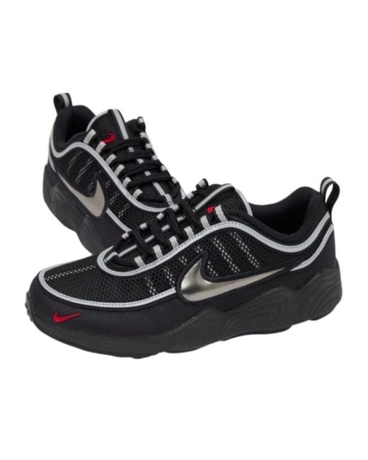 Nike Black Air Zoom Spiridon Low-Top Sneakers for men