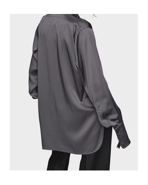 Maison Margiela Gray Long-Sleeved Shirt