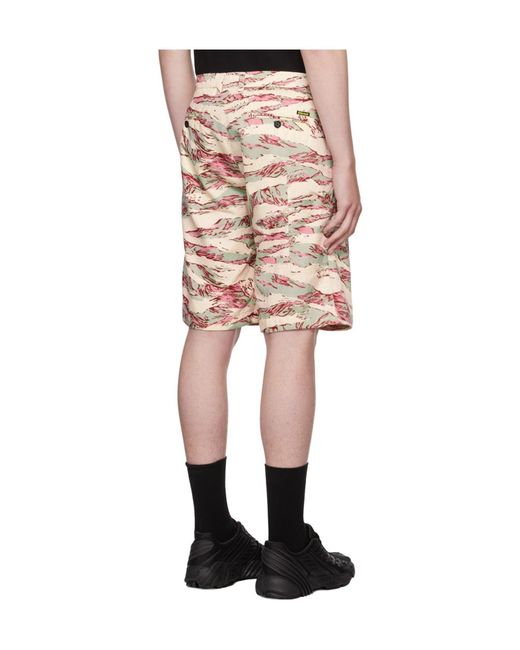 DIESEL Natural Printed Bermuda Shorts for men