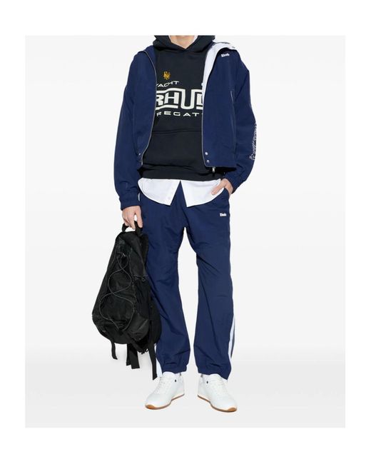 Rhude Blue Sailing Competition Track Jacket for men