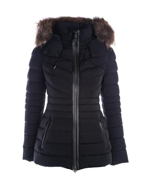 Mackage Black Hooded Down Jacket