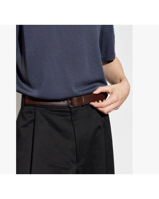 Paul Smith White Reversible Leather Belt for men