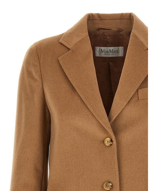 Max Mara Natural Belluno Single-Breasted Blazer