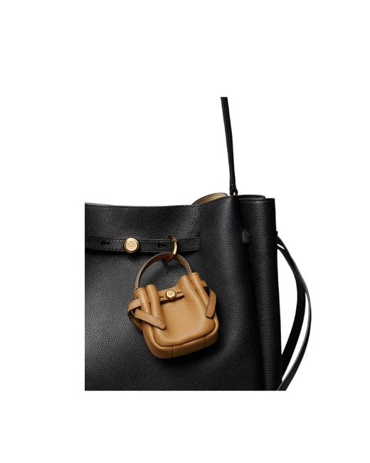 Tory Burch Brown Romy Bucket Bag Charm