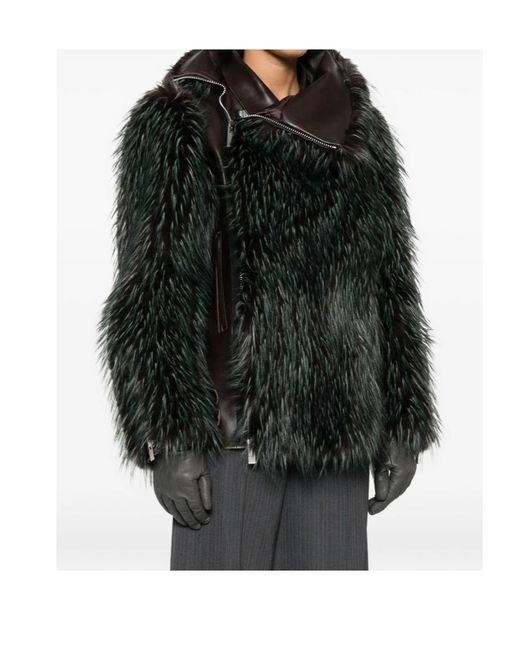 Sacai Black Panelled Jacket
