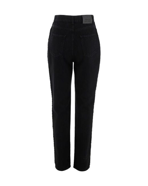 McQueen Black High Waist Jeans