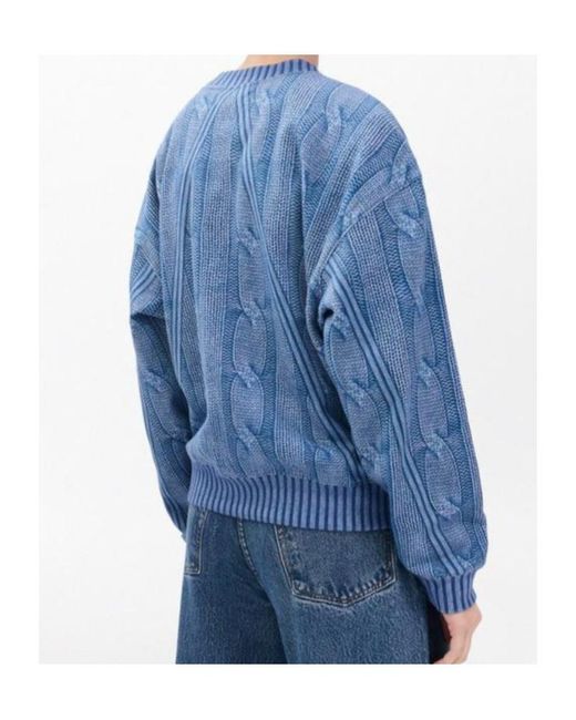 Rag & Bone Blue Miramar Cable-Effect Sweatshirt