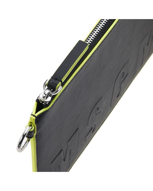 MSGM Black Zippered Clutch