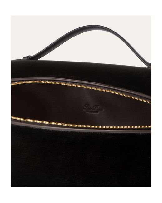 Loro Piana Black Extra Pocket L27 Shoulder Bag