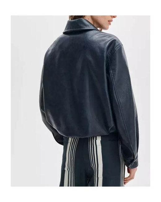 Rag & Bone Blue Krista Faux-Leather Jacket