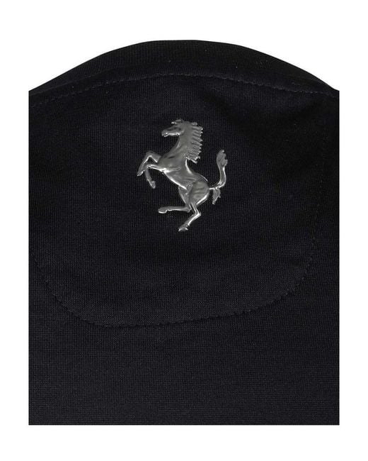 Ferrari Black Logo Short-Sleeved T-Shirt for men