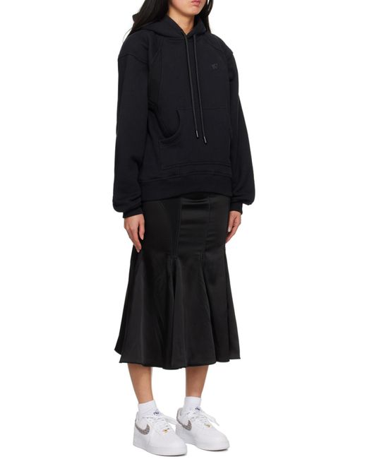 Off-White c/o Virgil Abloh Black Logo-Embroidered Hoodie Dress