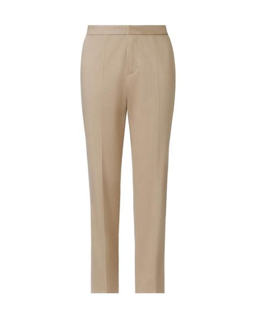 Fabiana Filippi Natural Montefalco Cotton Zip-Fly Straight Trousers