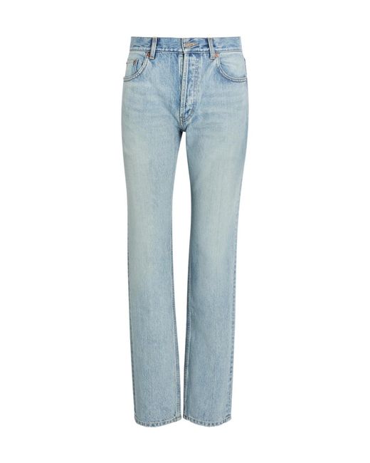 Saint Laurent Blue Straight-Leg Jeans