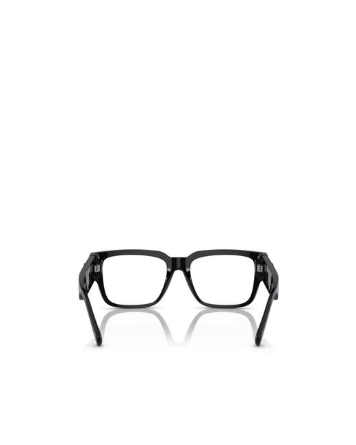 Versace White Eyewear Rectangle-Frame Glasses for men