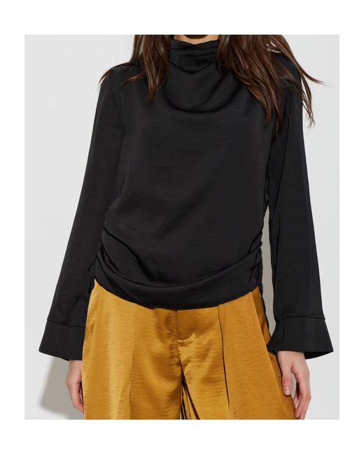 AllSaints Black Long-Sleeved Top