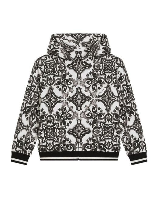 Dolce & Gabbana Black Cotton Hoodie