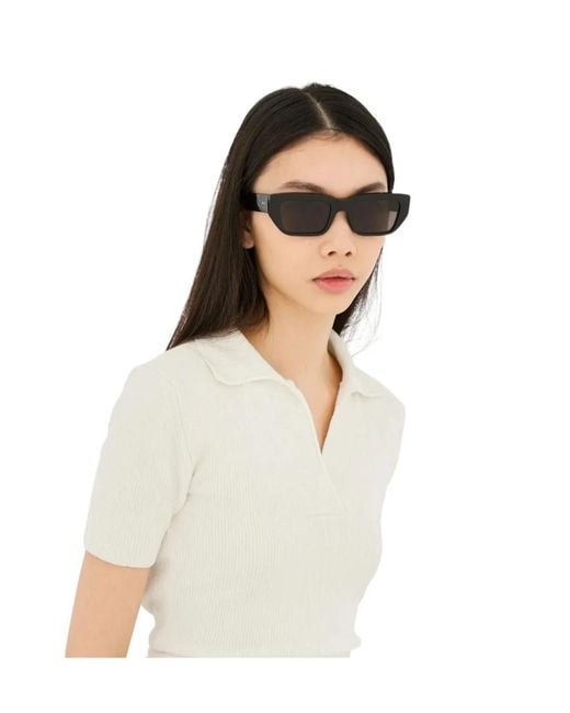 Retrosuperfuture Black Ra Cat Eye Frame Sunglasses for men