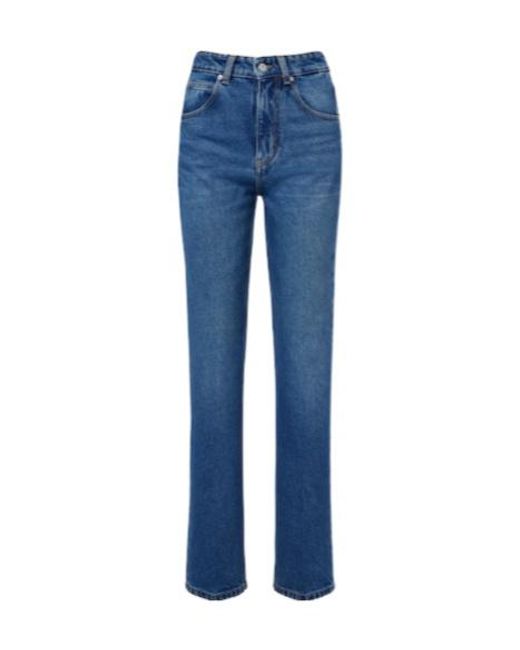 Victoria Beckham Blue Straight Jeans