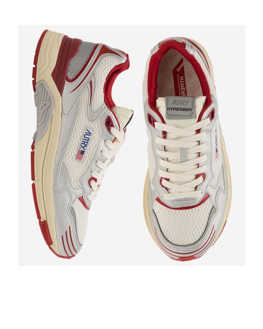 Autry Multicolor Hyperway Panelled Low-Top Sneakers for men