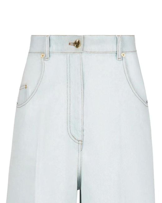 Nina Ricci White High-Waisted Flared Jeans