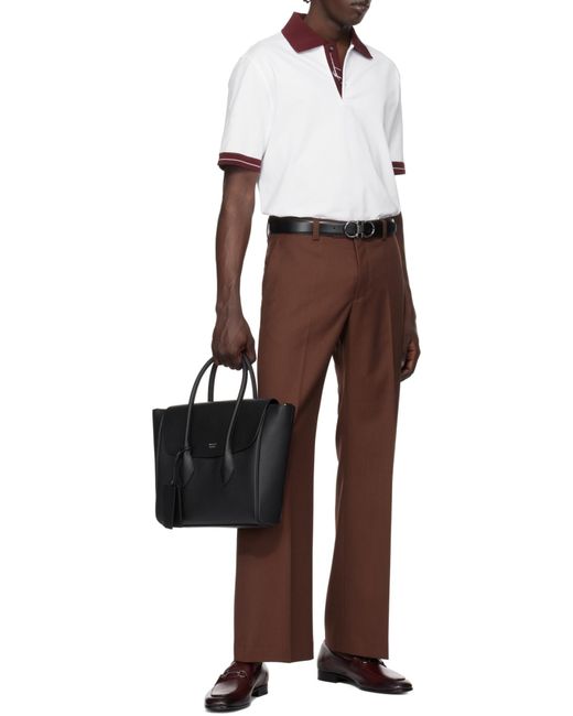 Ferragamo Brown Gancini Embellished Loafers for men