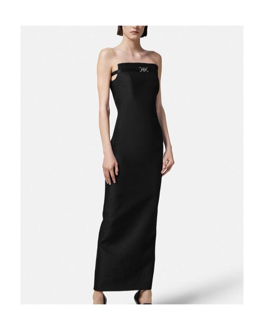 Versace Black Medusa '95 Sleeveless Maxi Dress