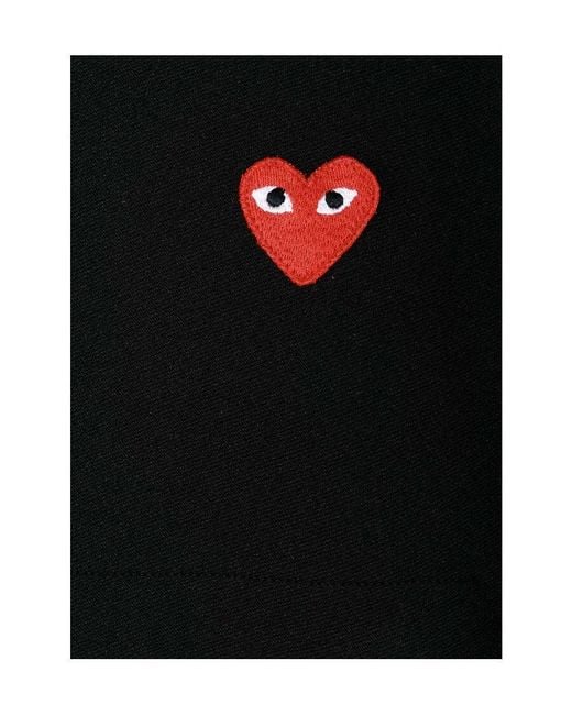 COMME DES GARÇONS PLAY Blue Heart Patch Hoodie