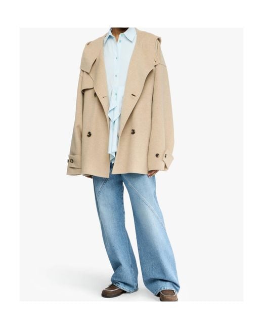 J.W. Anderson Natural J. W.Anderson Oversize Peacoat