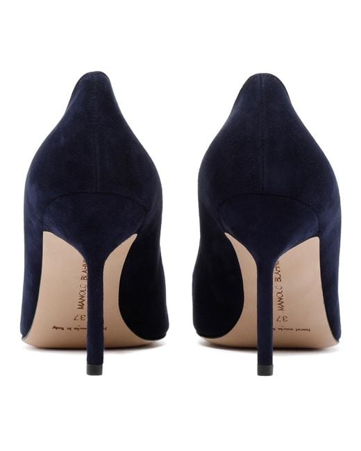 Manolo Blahnik Blue Dark Bb High Heels