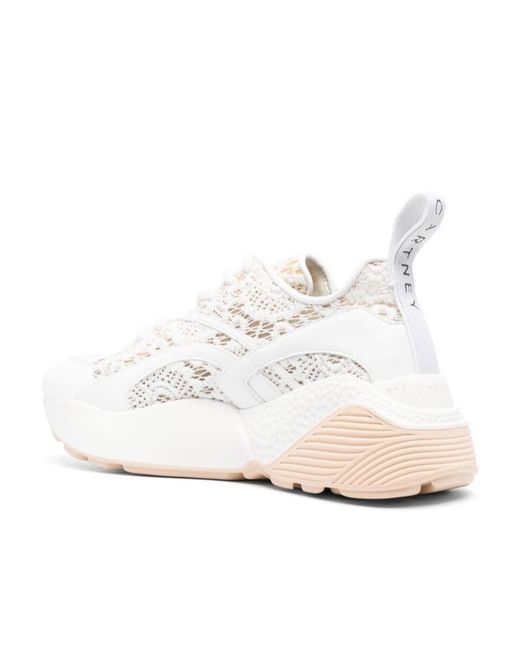 Stella McCartney White Eclypse Lace-Up Sneakers