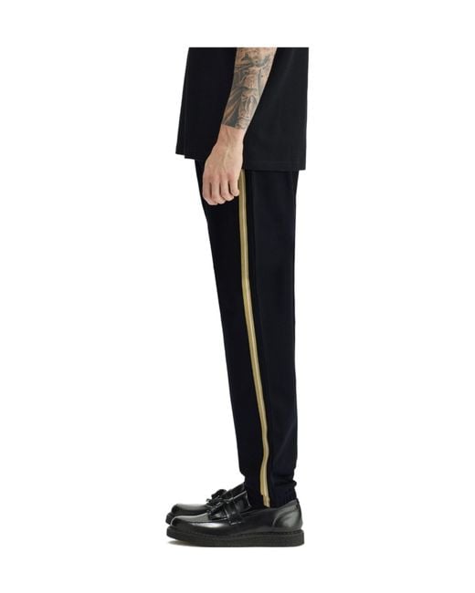 Fred Perry Blue Stripe Tape Track Pant for men