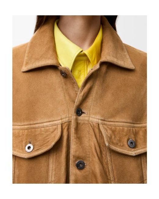 Loewe Yellow Balloon Silhouette Buttoned Jacket