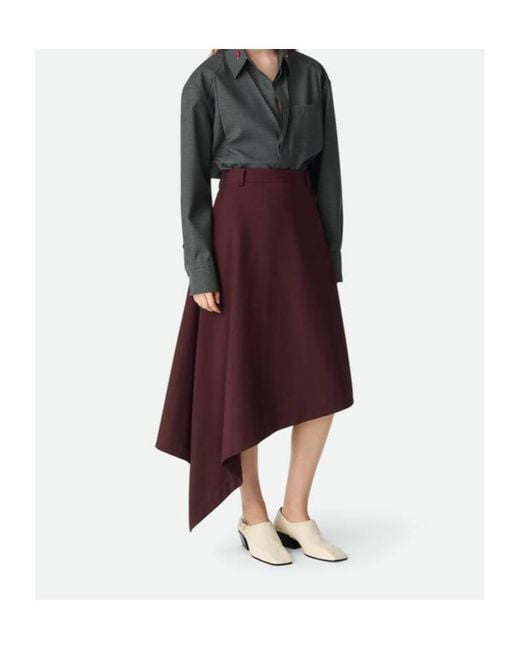 Bottega Veneta Red Sartorial Skirt