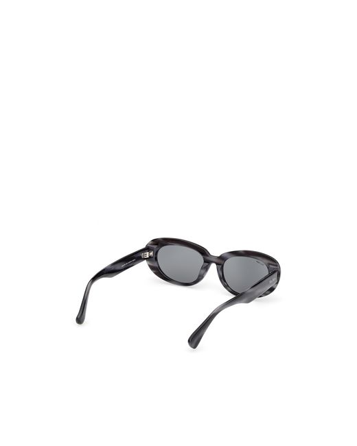 Max Mara White Oval Frame Sunglasses