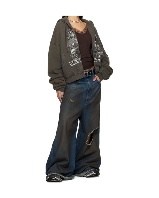 Lu'u Dan Gray Zipper Hoodie