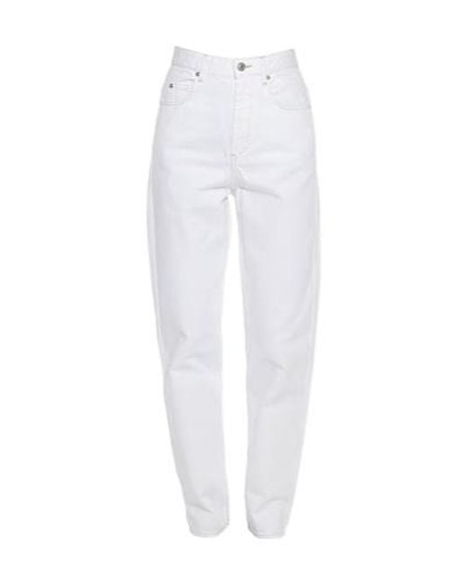 Isabel Marant White Baggy Jeans