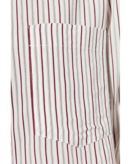 Isabel Marant White Fleora Striped Shirt