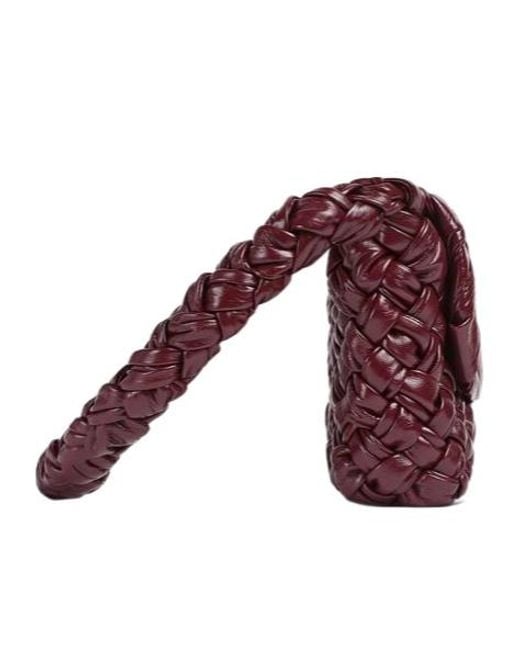 Bottega Veneta Purple Small Kalimero Città Shoulder Bag