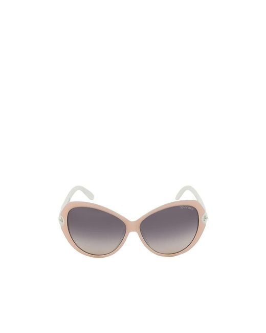 Tom Ford White Logo Sunglasses