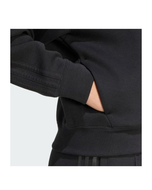 Adidas Black Originals Adicolor 3-Stripes Spacer Full-Zip Hoodie